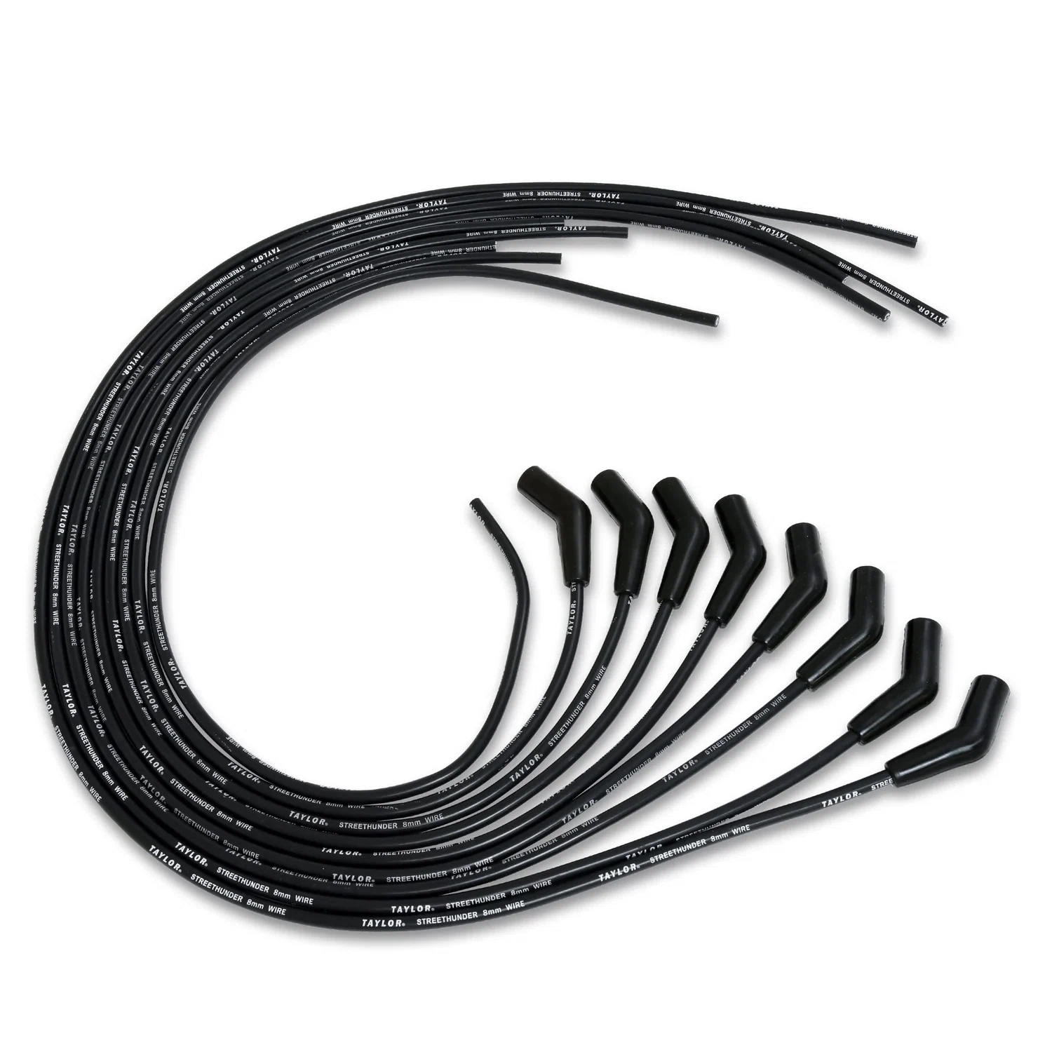 Spark Plug Wire Set Universal 8mm Silicone 135_ 500 ohm_ft Street Thunder 50053